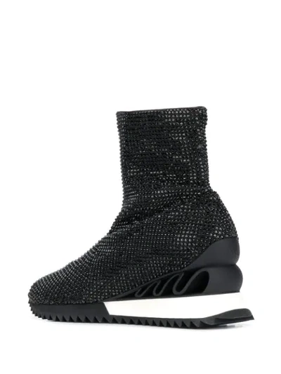 Le Silla Queen Burma Sneaker Boots In Black