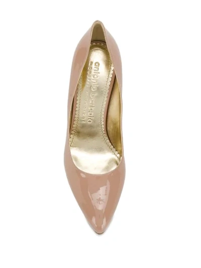 Shop Antonio Barbato Patent Pumps In Nude