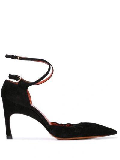 Shop Santoni Décolleté Pointed Pumps In Black