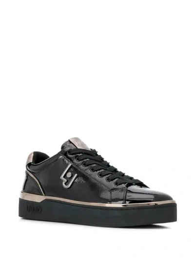 LOW TOP PATENT-LEATHER SNEAKERS