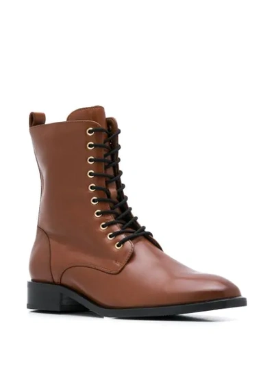 Shop Hogl Lace-up Ankle Boots In Brown