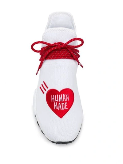 Shop Adidas Originals By Pharrell Williams Human Made Sneakers In White