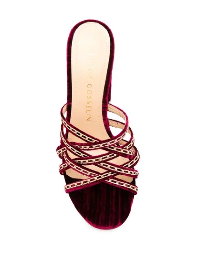 Shop Chloe Gosselin Yara Sandals In Red