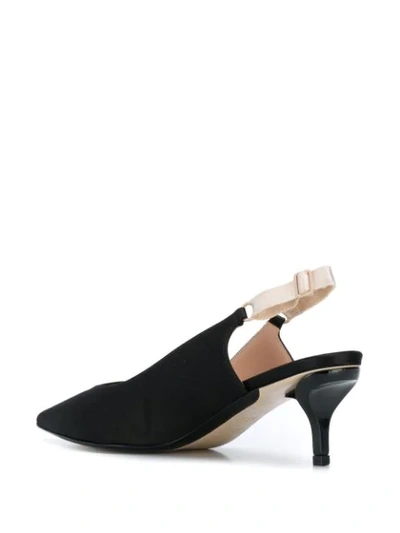 Shop N°21 Slingback Mid Heel Pumps In Black