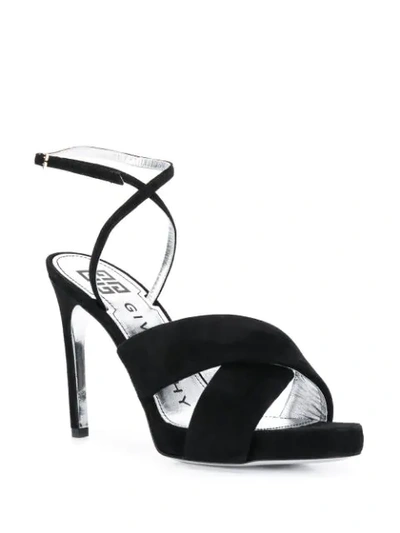 Shop Givenchy Ankle Strap High Heel Sandals In Black