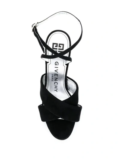 Shop Givenchy Ankle Strap High Heel Sandals In Black