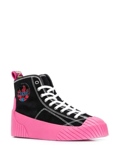 Shop Kenzo Volkano High In Pink Black