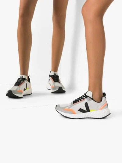 Shop Veja Condor Mesh Low Top Sneakers In Grey