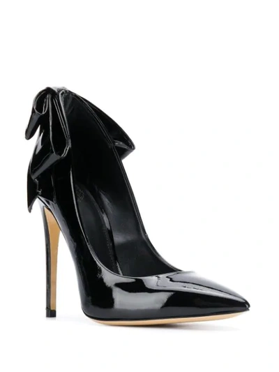 Shop Aleksander Siradekian Bow Detail Pumps In Black