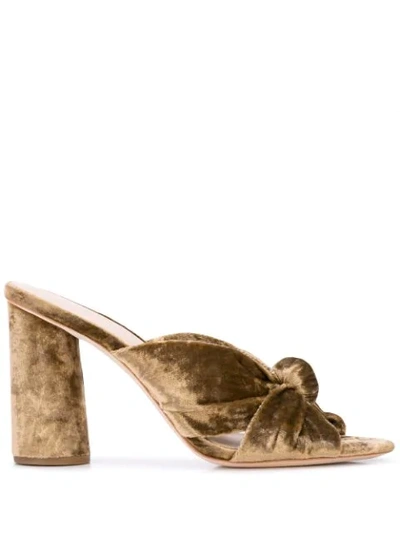 Shop Loeffler Randall Coco Mules In Green