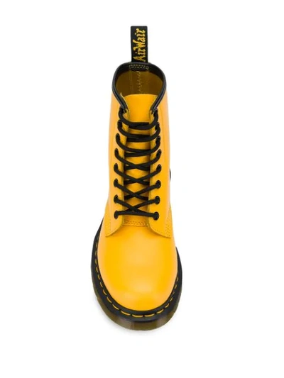 Shop Dr. Martens' Colour-pop Lace Up Boots In Yellow