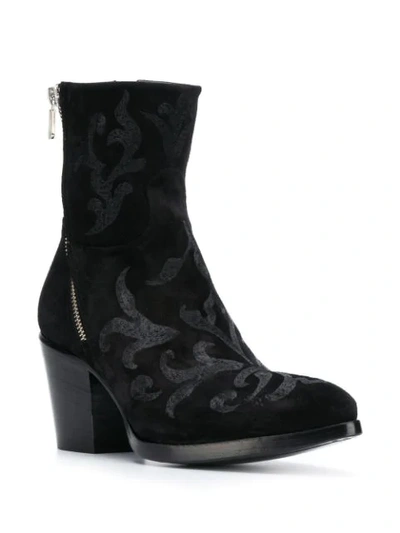 Shop Rocco P 70mm Zipped Ankle Boots In Black