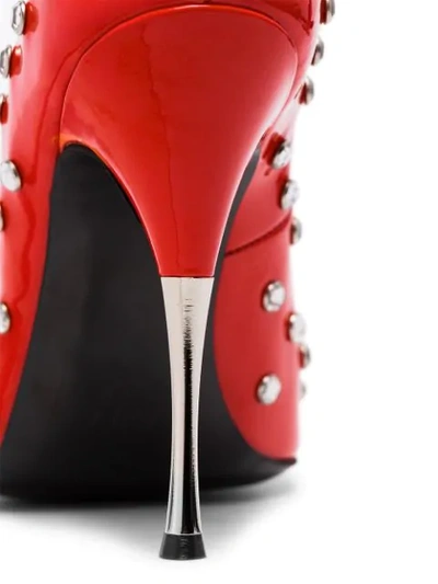 Shop Area 95mm Studded Pumps In Red