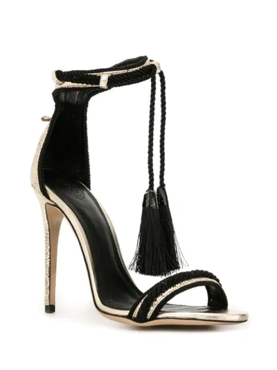 Shop Aleksander Siradekian Lola Tassel-detail Sandals In Gold