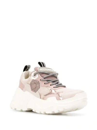 Shop Moa Master Of Arts Mesh Panel Sneakers In Pink