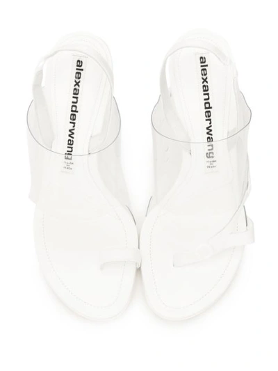 Shop Alexander Wang Heeled Kaia Sandals In White