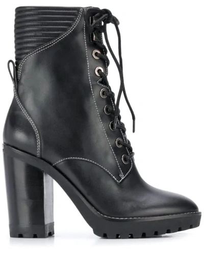 Shop Michael Michael Kors Bastian Combat Boots In Black