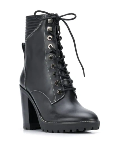 Shop Michael Michael Kors Bastian Combat Boots In Black