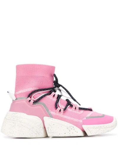 Shop Kenzo K-sock High-top Sneakers In Pink