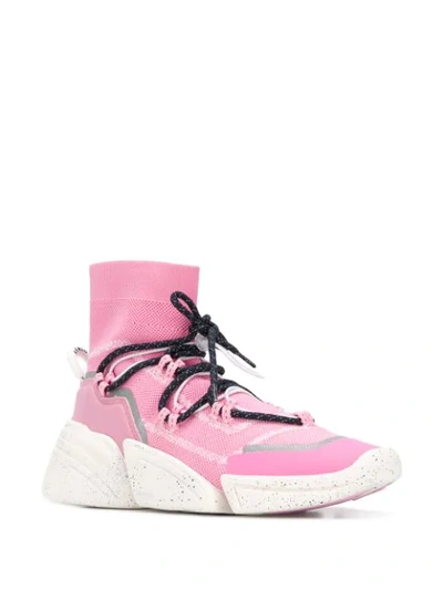 Shop Kenzo K-sock High-top Sneakers In Pink