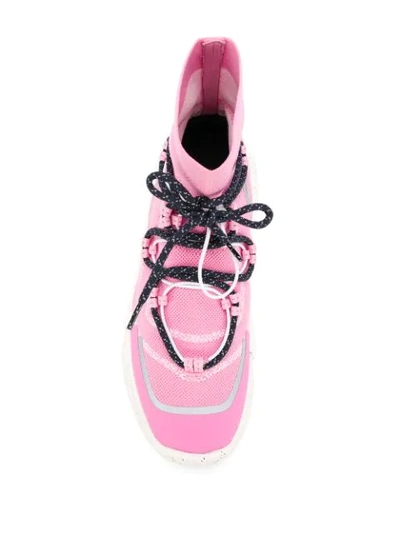 Shop Kenzo K-sock High-top Sneakers In Pink