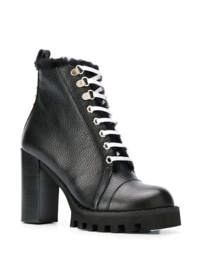 Shop Philipp Plein Star Studded Ankle Boots In Black