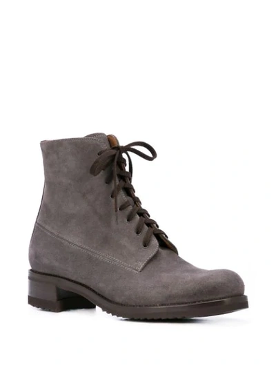 Shop Gravati Lace-up Ankle Boots In Grey