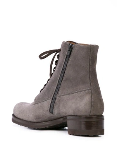 Shop Gravati Lace-up Ankle Boots In Grey