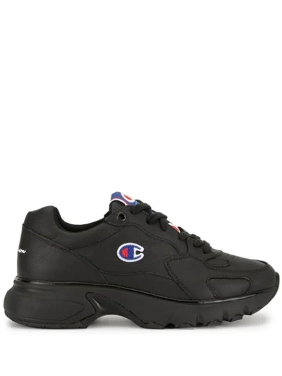 Shop Champion Chunky Low Top Sneakers In Black