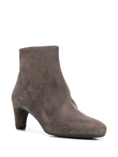 Shop Del Carlo Heeled Ankle Boots In Grey
