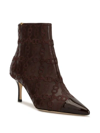 Shop Tory Burch Penelope 65mm Ankle Boots In Purple