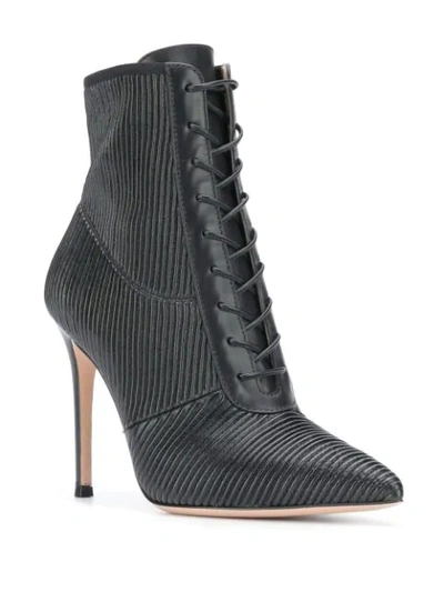 Shop Gianvito Rossi Ankle Lace-up Boots In Black