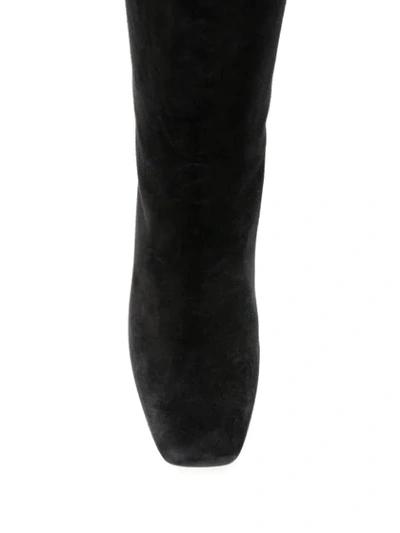 Shop Ferragamo Gancini Knee-high Boots In Black