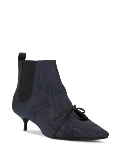 Shop Rosie Assoulin Cut Out Ankle Boots In Blue