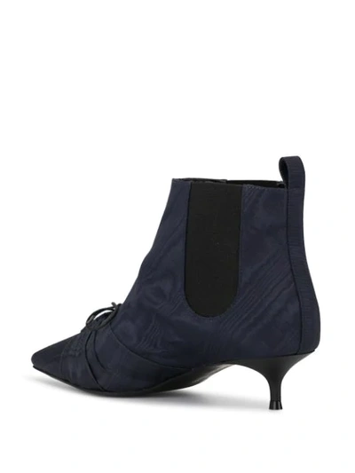 Shop Rosie Assoulin Cut Out Ankle Boots In Blue