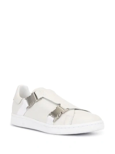 Shop Adidas Originals Stan Smith Buckle Sneakers In White