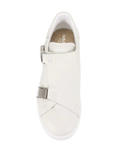 Shop Adidas Originals Stan Smith Buckle Sneakers In White