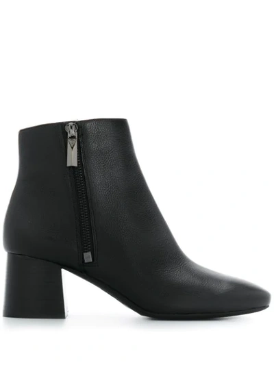 Shop Michael Kors Alane Zipped Ankle Boots In Black