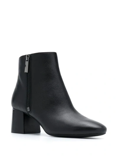 Shop Michael Kors Alane Zipped Ankle Boots In Black