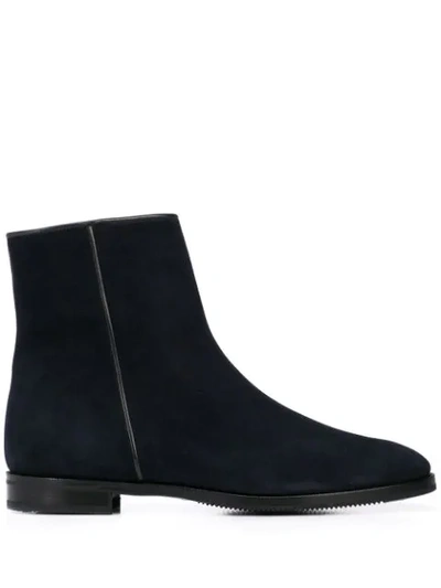 Shop Gravati Classic Ankle Boots In Navy
