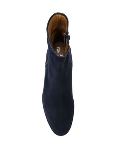 Shop Gravati Classic Ankle Boots In Navy