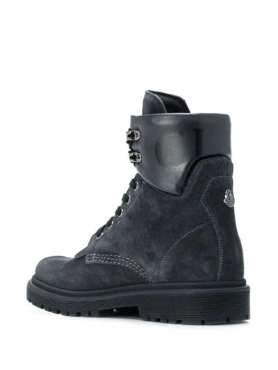 Shop Moncler Patty Ankle Boots In Blue