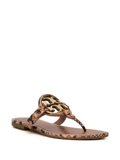 Shop Tory Burch Miller Thong Sandals In Pink