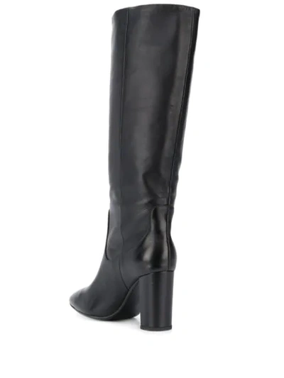 Shop Lola Cruz Thatcher Knee-high Boots In Black