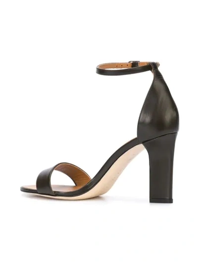 Shop Victoria Beckham Strap Sandals In Black