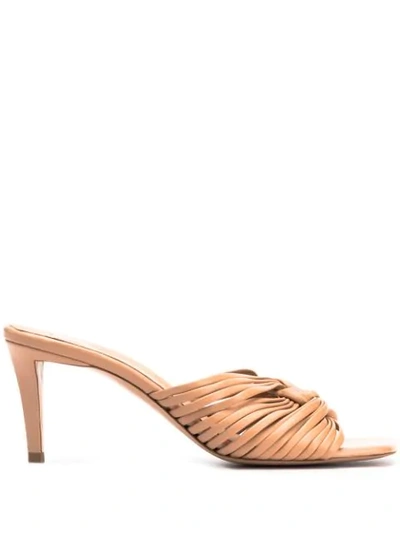 Shop Stella Mccartney Stiletto Heeled Sandals In Neutrals