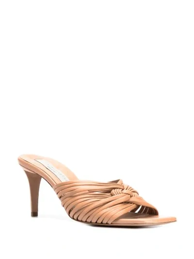 Shop Stella Mccartney Stiletto Heeled Sandals In Neutrals