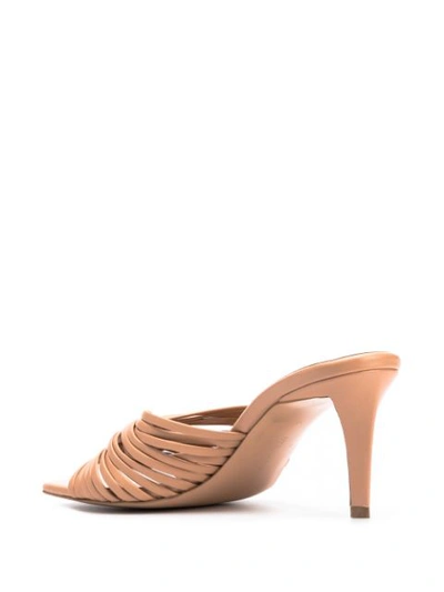 Shop Stella Mccartney Stiletto Heeled Sandals In Neutrals