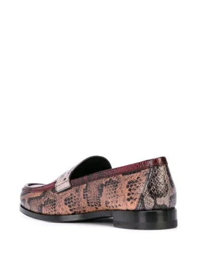 Shop Pierre Hardy Hardy Loafer Shoes In Multi Burgundy