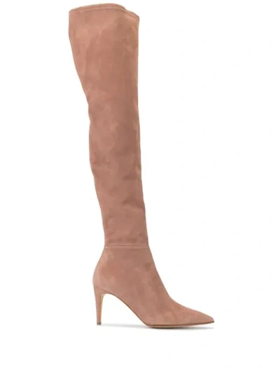 Shop Rupert Sanderson Cherie Over-the-knee Boots In Pink